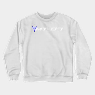 MT07 with Shield White Crewneck Sweatshirt